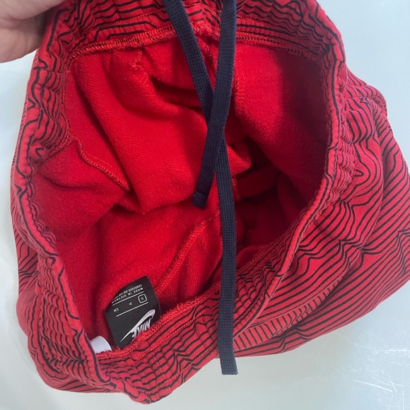 Nike Sweat Shorts Red Stars Print Club Fleece USA Sportswear Basketball size S - Picture 6 of 8